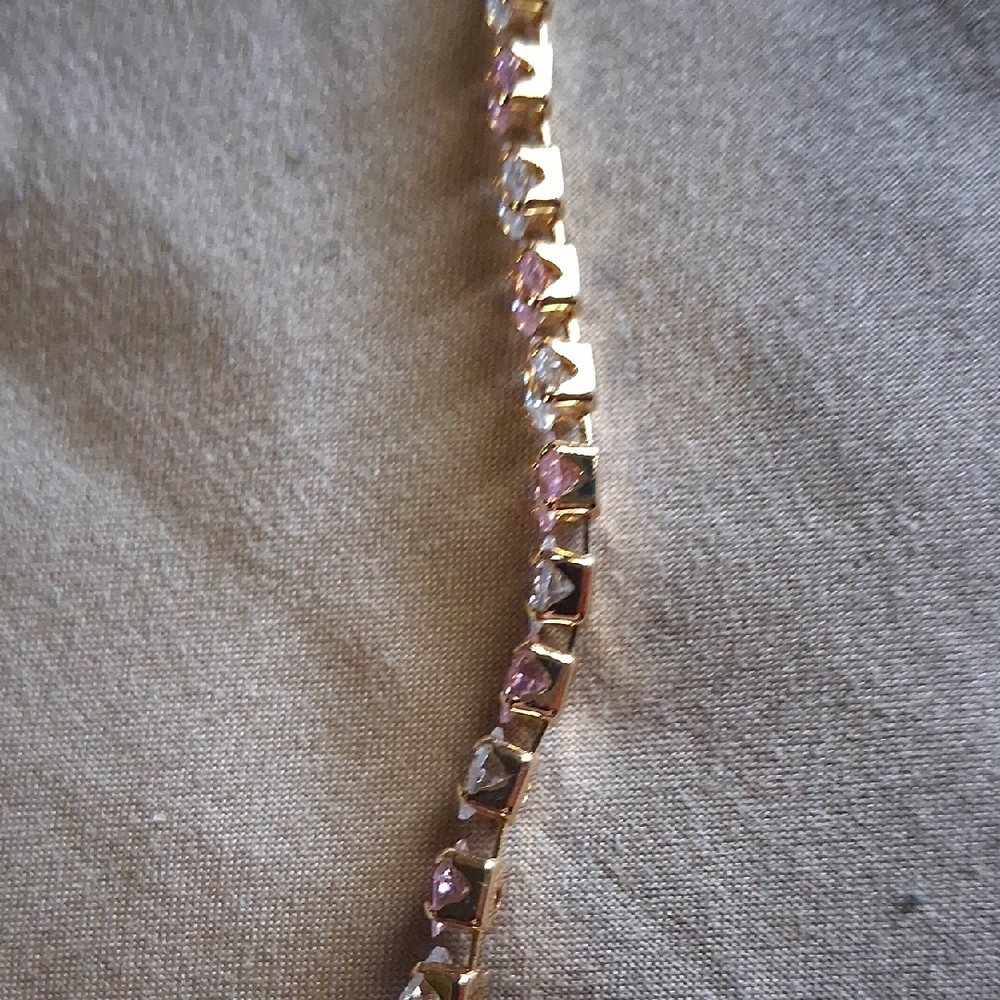 18KT MOISENITE GOLD FILLED. Tennis Bracelet - HYPOALERGENIC.RETAIL 299.00 - Picture 5 of 5